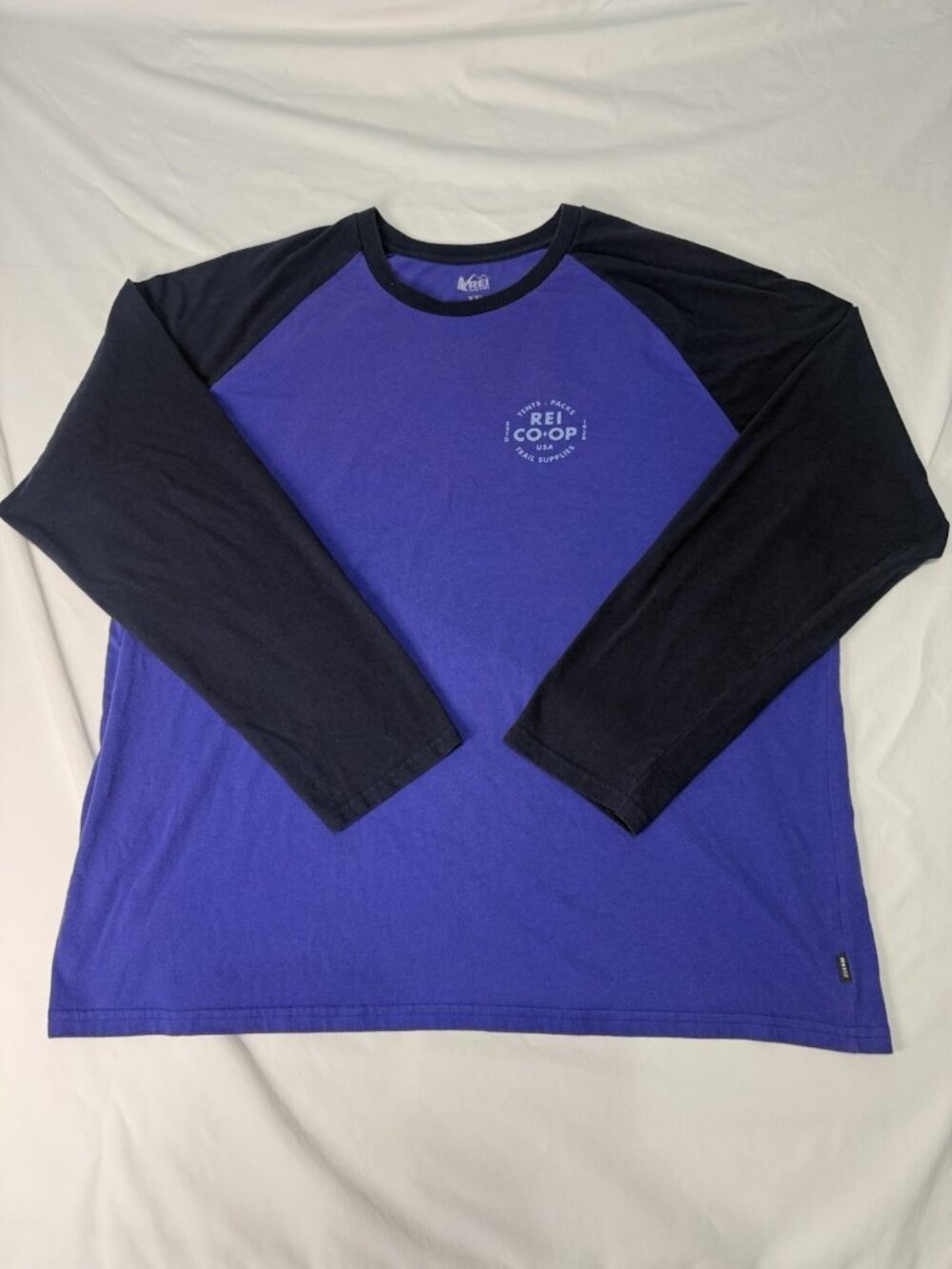 REI CO-OP Blue Long Sleeve Tee Shirt Men’s XXL Hiking Camping
